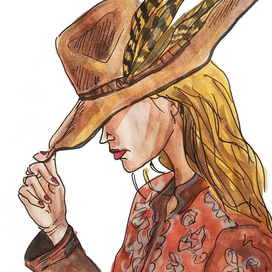 Девушка в шляпе