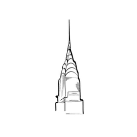 Vector Sketch of Empire State Building