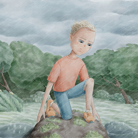 Иллюстрация для книги "First to be big"