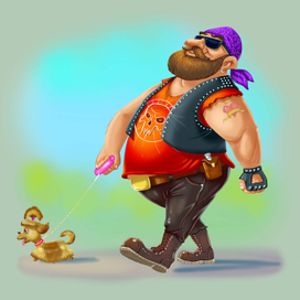 персонаж с собачкой