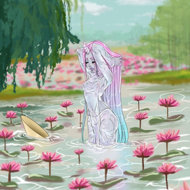 Купание в цветах