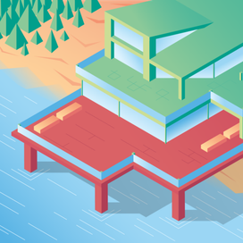 Коттелж на пляже