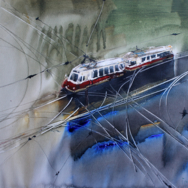 трамвай. перекресток