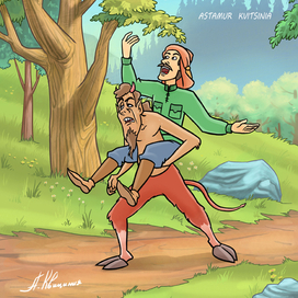 черт и мужичек