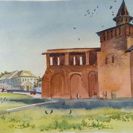 Стена Коломенского кремля