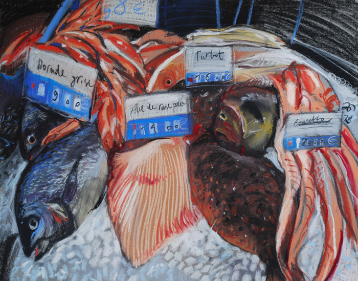 Цена на рыбу в Курсоль-сюр-мер. 
