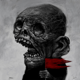 " Мальчик с флажком "