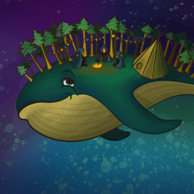 Чудо-юдо-рыба-кит в космосе