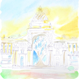 Казань | Акварель | Персональная именная сказка | Лес Солнца | Lessolnca.ru