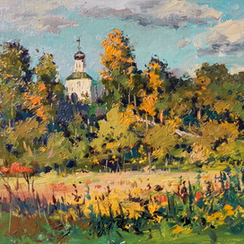 Под Звенигородом. Этюд.