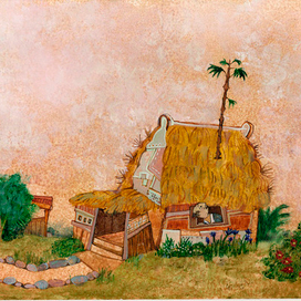 Эскиз к японской сказке "Бамбук до самого неба",2007 год.