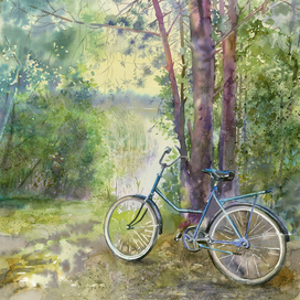 Сосны у озера