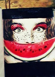 Арбузная девушка(срисовано с фото)