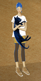 кот, чай, осень