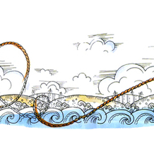 Пушкин " Сказка о попе и работнике его Балде" оборочная иллюстрация