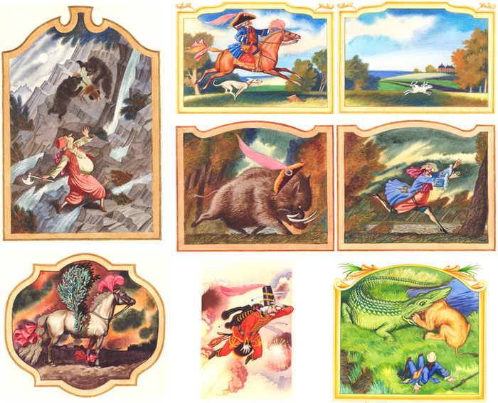 Р.Э.Распе. "Приключения барона Мюнхгаузена". 