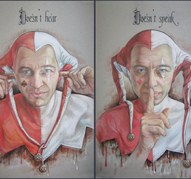 не видит, не слышит, не говорит, только думает