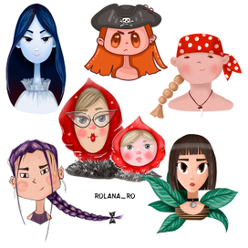 Персонажи в разных стилях