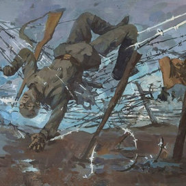 После атаки.1915.