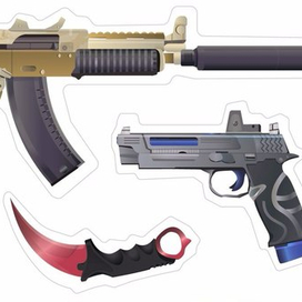 Стикеры с оружием