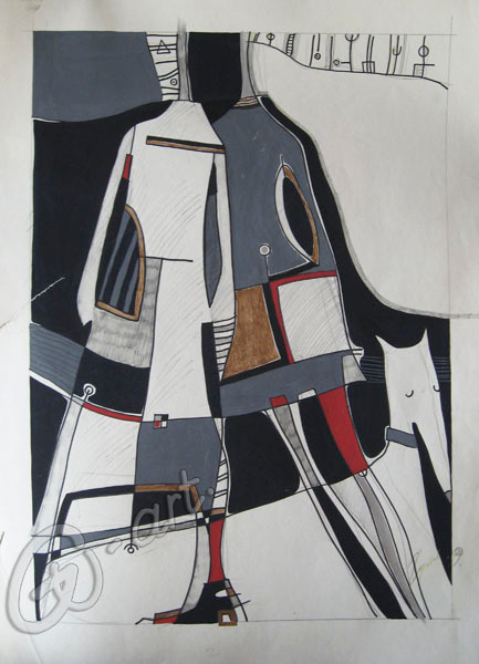 "..И.... День и Ночь...." дизайн одежды....и собака......