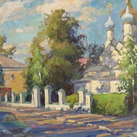 Нежное утро. Старая Москва. Храм святителя Николая Мерликийского Чудотворца в Пыжах