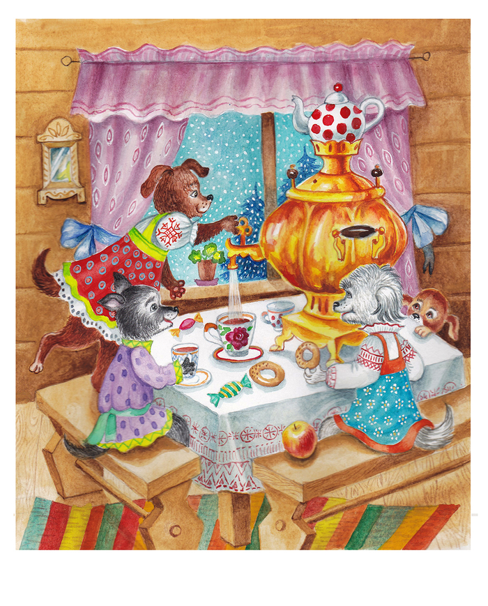 У самовара я и моя Жучка.