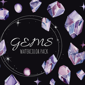 акварельные кристаллы