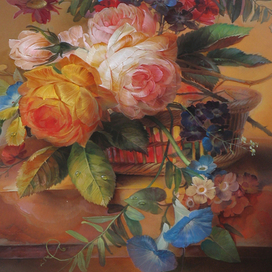 Натюрморт с жёлтой розой