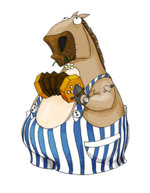 Эскиз сувенирной заводной фигурки. Год лошади.