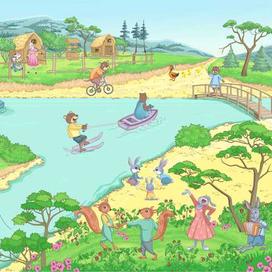 Найди лягушек