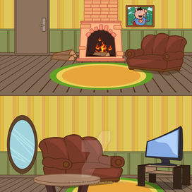 Фон - комната