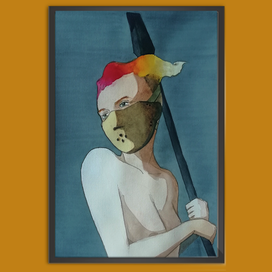 Участница парада эмоций