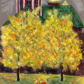 Рождественский монастырь. Вид с Рождественского бульвара. Осень.