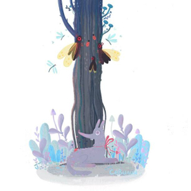 волшебные цикады на дереве