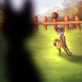 котенок с молотком