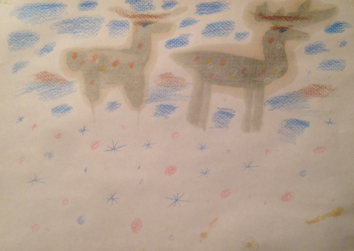 Северные олени с польскими яблоками