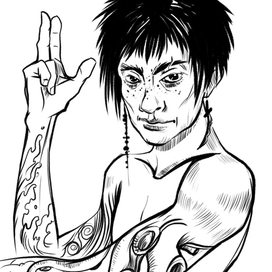 ориджинал фэнтэзи скетч2