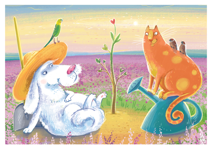 Весенняя открытка