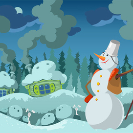 Снеговик на страже