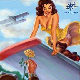 Календарь в стиле Пин Ап. Октябрь