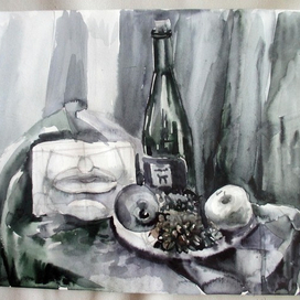 Гризайль -этюд