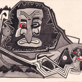 Иллюстрация для сборника В. Хлебникова