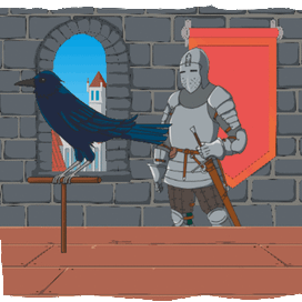 Рыцарь и ворон