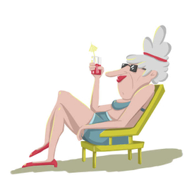 пляжная женщина