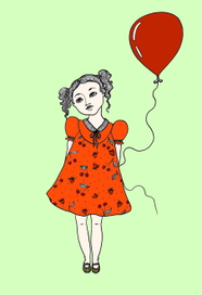 девочка с шариком