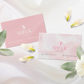 Логотип и фирменный стиль для студии лазерной эпиляции "Shelk"