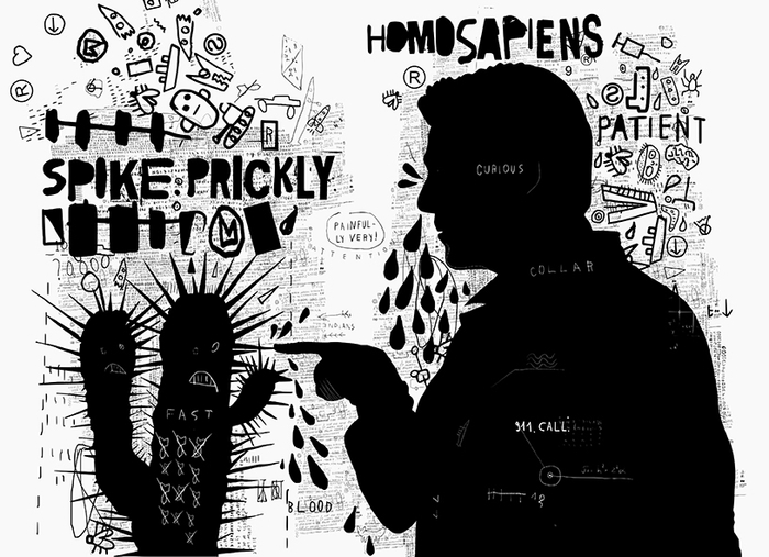 Кактус колючий