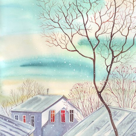 Морозный день и столько солнца.