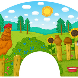 Кошка и петух